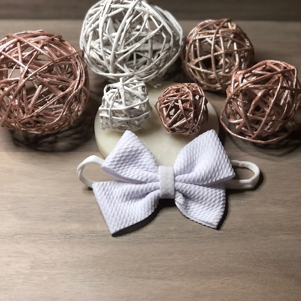 BOW HEADBANDS!! Set of 10 infant bow headbands 🌈 - Picture 9 of 10